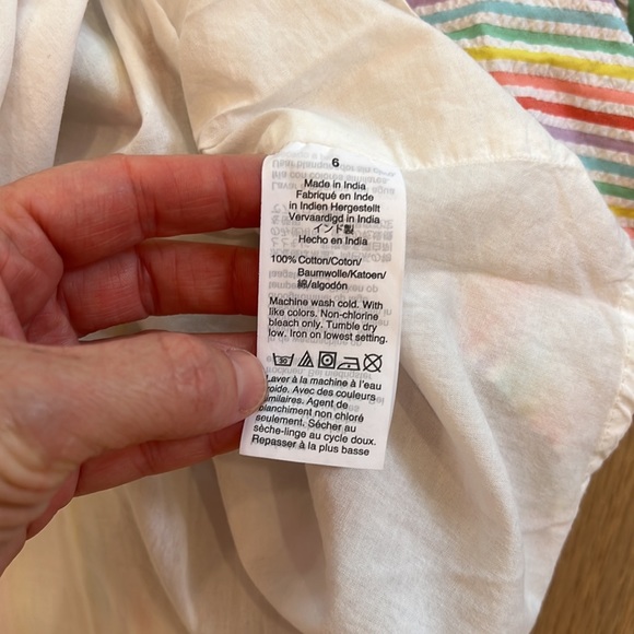 Adorable Crewcuts Rainbow Seersucker Dress - Picture 6 of 6